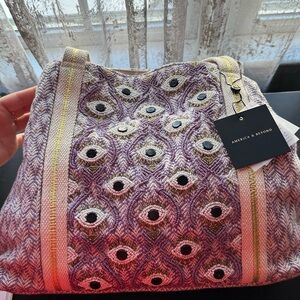 America&Beyond Embroidered and Beaded Women's Bag